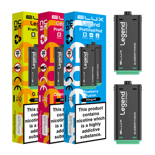 Elux Legend 1500 Prefilled Vape Pods Flavour Options