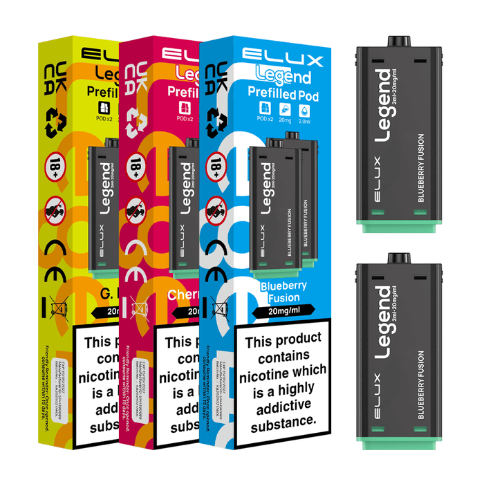 Elux Legend 1500 Prefilled Vape Pods Flavour Options