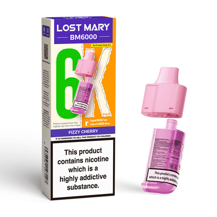 Fizzy Cherry Lost Mary BM6000 Prefilled Pods