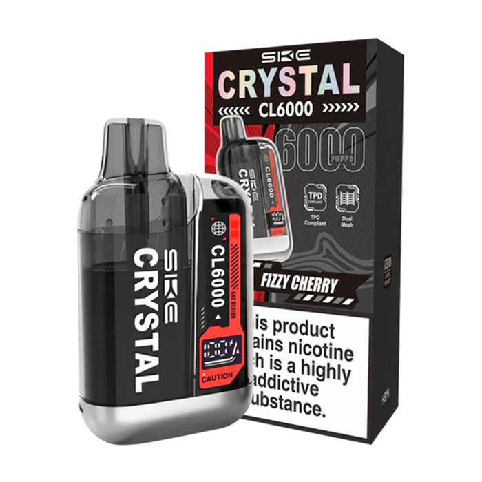 SKE Crystal CL6000 Big Puff Vape Kit - Fizzy Cherry