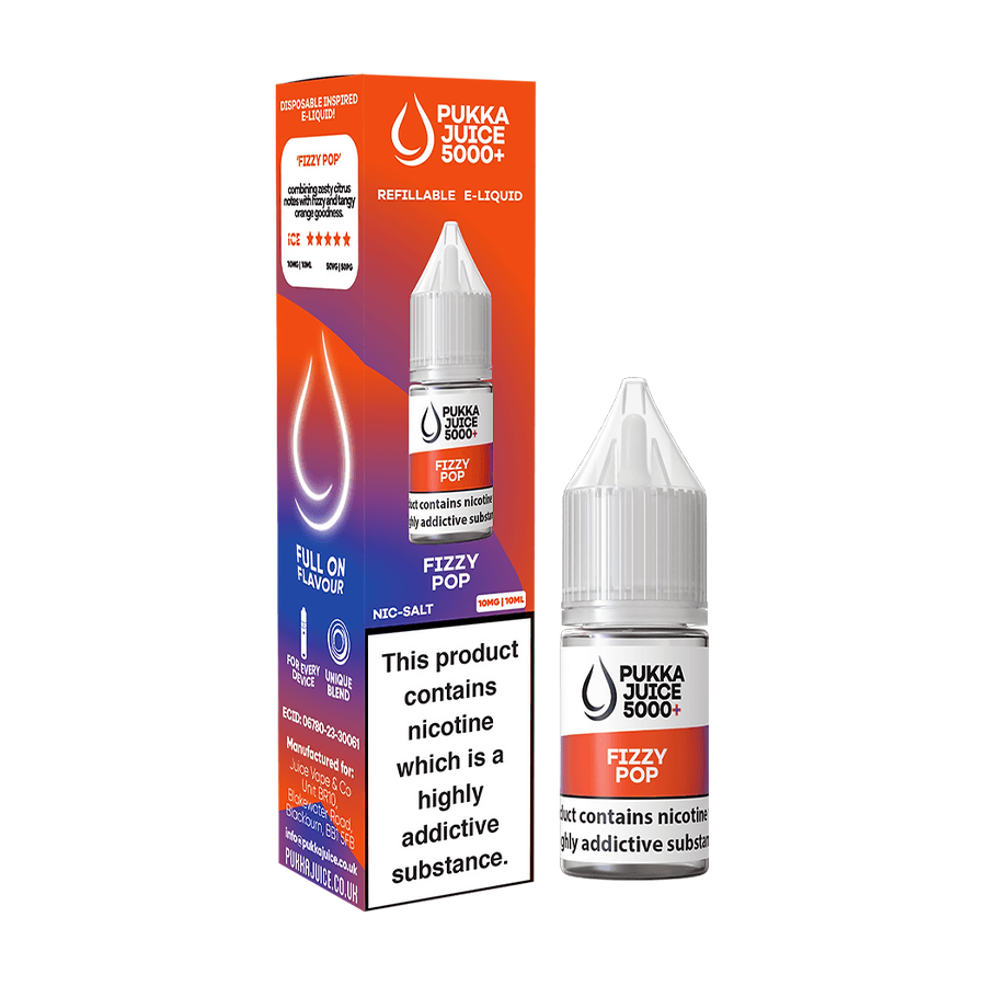 Fizzy Pop Pukka Juice 5000 Vape Liquid Tablites Fizzy Pop Pukka Juice 5000 Vape Liquid Tablites