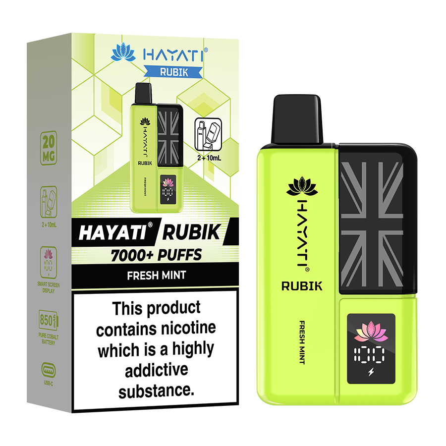 Hayati Rubik 7000 Puff Vape - Tablites Vape Store Hayati Rubik 7000 Puff Vape - Tablites Vape Store