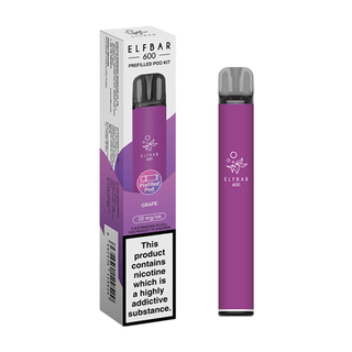 Grape Elf Bar 600 Prefilled Pod Kit