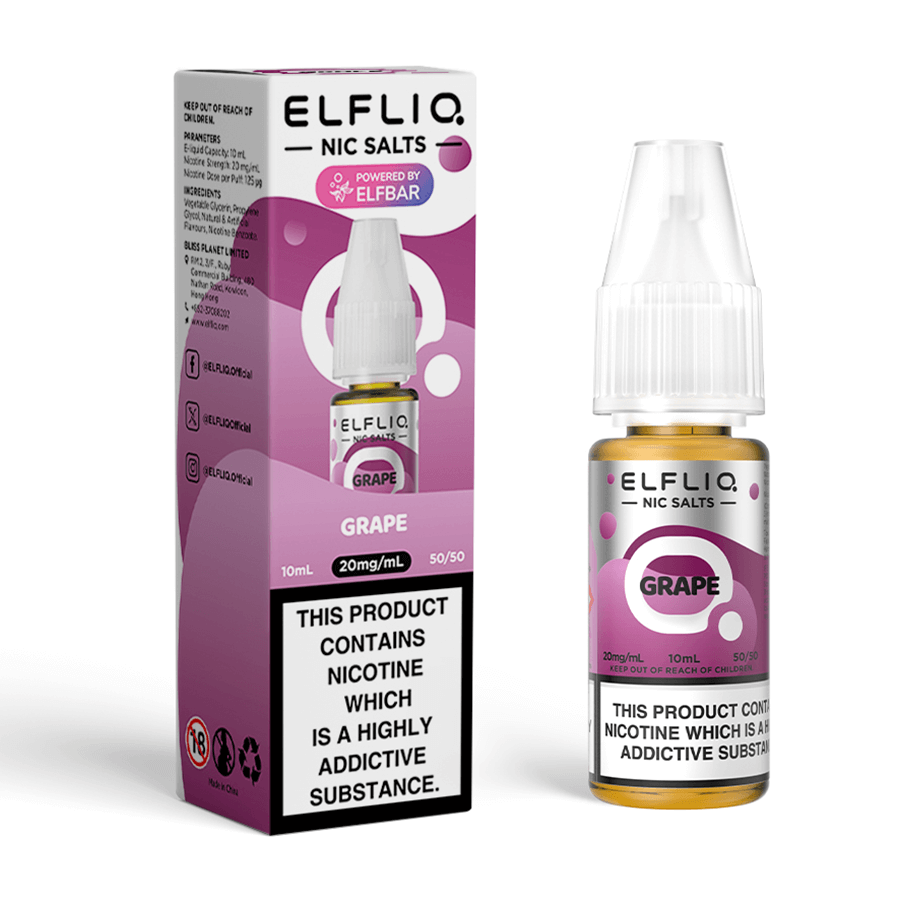 Grape Elfliq Vape Juice by Elf Bar - from 3 Tablites Grape Elfliq Vape Juice by Elf Bar - from 3 Tablites