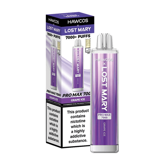 Grape Ice Pro Max 7000 by Hawcos x Lost Mary