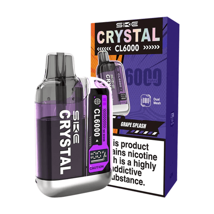 SKE Crystal CL6000 Big Puff Vape Kit - Grape Splash