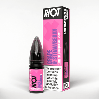 Grape & Strawberry Nic Salt E-Liquid By Riot X