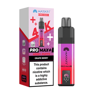 Grape Berry Hayati Pro Max+ 4K Prefilled Pod Vape Kit