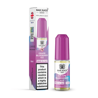 Grape Blueberry Ice Bar Juice 5000 Nic Salt E-Liquid