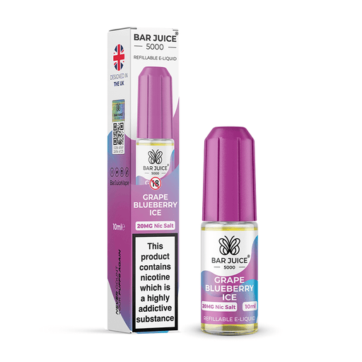 Grape Blueberry Ice Bar Juice 5000 Nic Salt E-Liquid