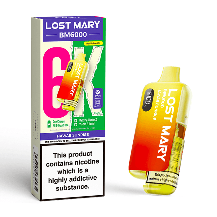 Hawaii Sunrise Lost Mary BM6000 Prefilled Pod Kit