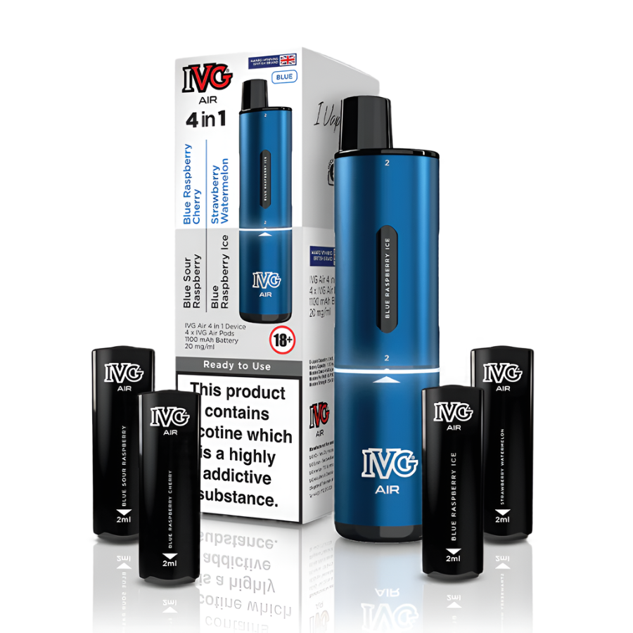 IVG Air 4 in 1 Vape Kit - 10 Colour Options Available Tablites IVG Air 4 in 1 Vape Kit - 10 Colour Options Available Tablites