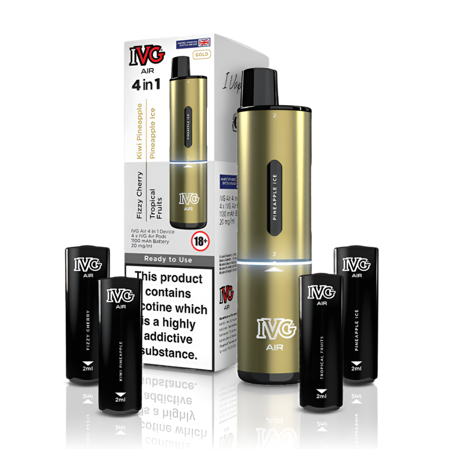 IVG Air 4 in 1 Vape Kit - 10 Colour Options Available Tablites IVG Air 4 in 1 Vape Kit - 10 Colour Options Available Tablites