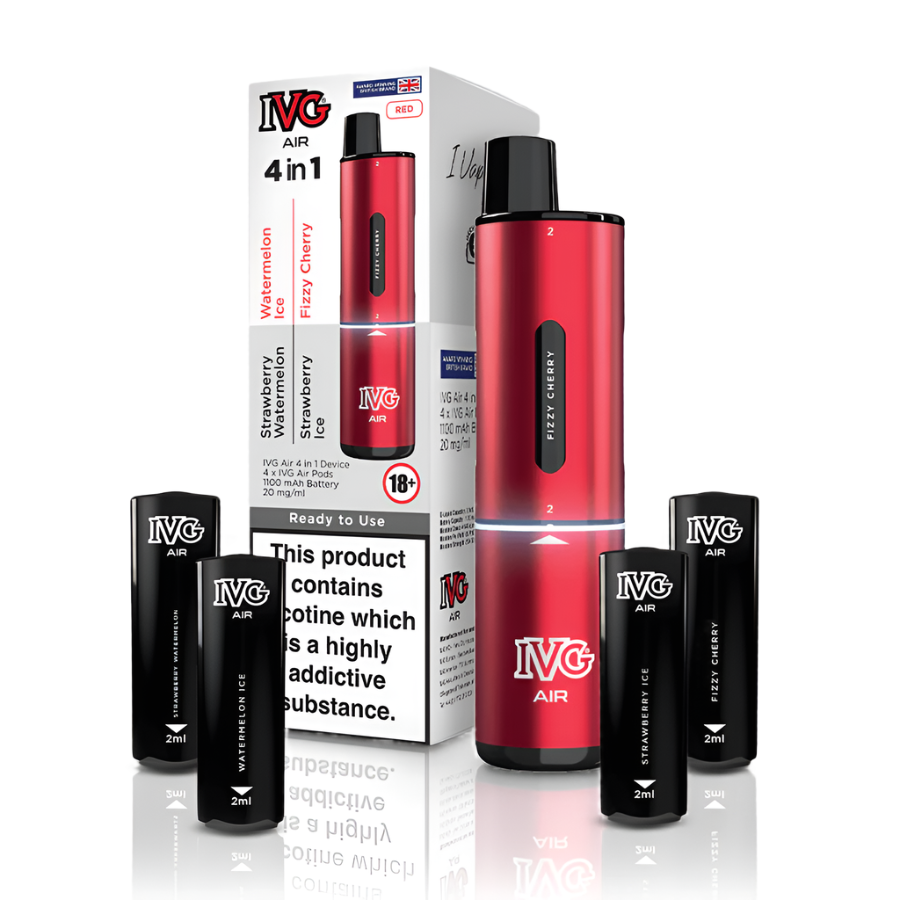 IVG Air 4 in 1 Vape Kit - 10 Colour Options Available Tablites IVG Air 4 in 1 Vape Kit - 10 Colour Options Available Tablites