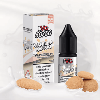10ml IVG 50/50 Vanilla Biscuit