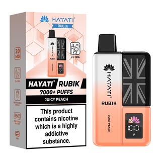 Juicy Peach Hayati Rubik 7000 Puff Vape Kit