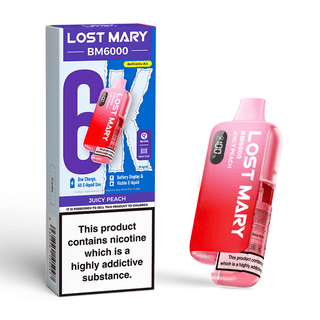 Juicy Peach Lost Mary BM6000 Prefilled Pod Kit