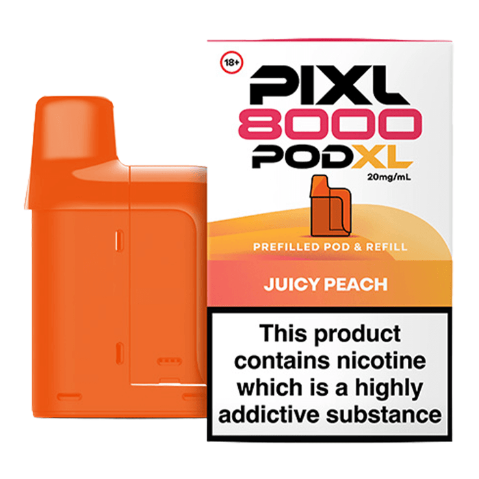 Juicy Peach PIXL 8000 Replacement Prefilled Pods