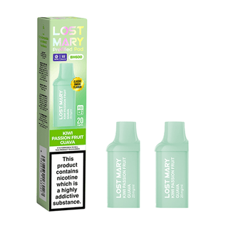 Kiwi Passion Fruit Guava Lost Mary BM600 Prefilled Replacement Pod Refills