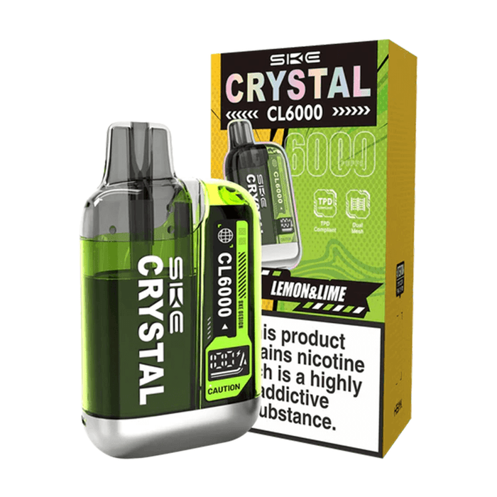 SKE Crystal CL6000 Big Puff Vape Kit - Lemon & Lime
