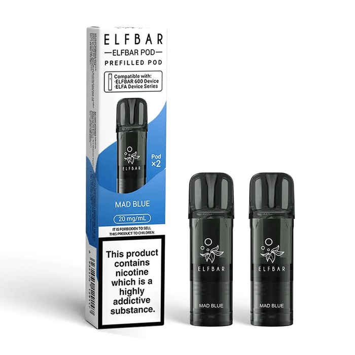 Mad Blue Elfbar 600 Prefilled Pods 20mg