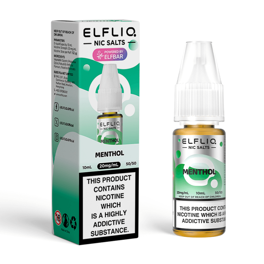 Menthol Elfliq Vape Juice by Elf Bar | Elf Bar | Tablites Menthol Elfliq Vape Juice by Elf Bar | Elf Bar | Tablites