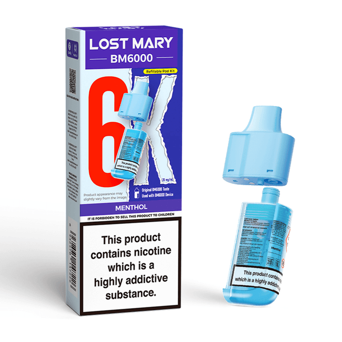 Menthol Lost Mary BM6000 Prefilled Pods