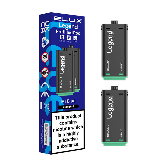 Elux Legend 1500 Prefilled Pods Mr Blue
