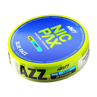 Nasty Nic Pax Nicotine Pouches - Blue Razz