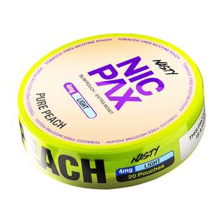 Nasty Nic Pax Nicotine Pouches - Pure Peach