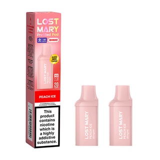 Peach Ice Lost Mary BM600 Prefilled Replacement Pod Refills