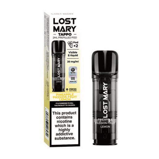 Pineapple Passion Fruit Lemon Tappo Pods by Lost Mary- 21194 - TABlites