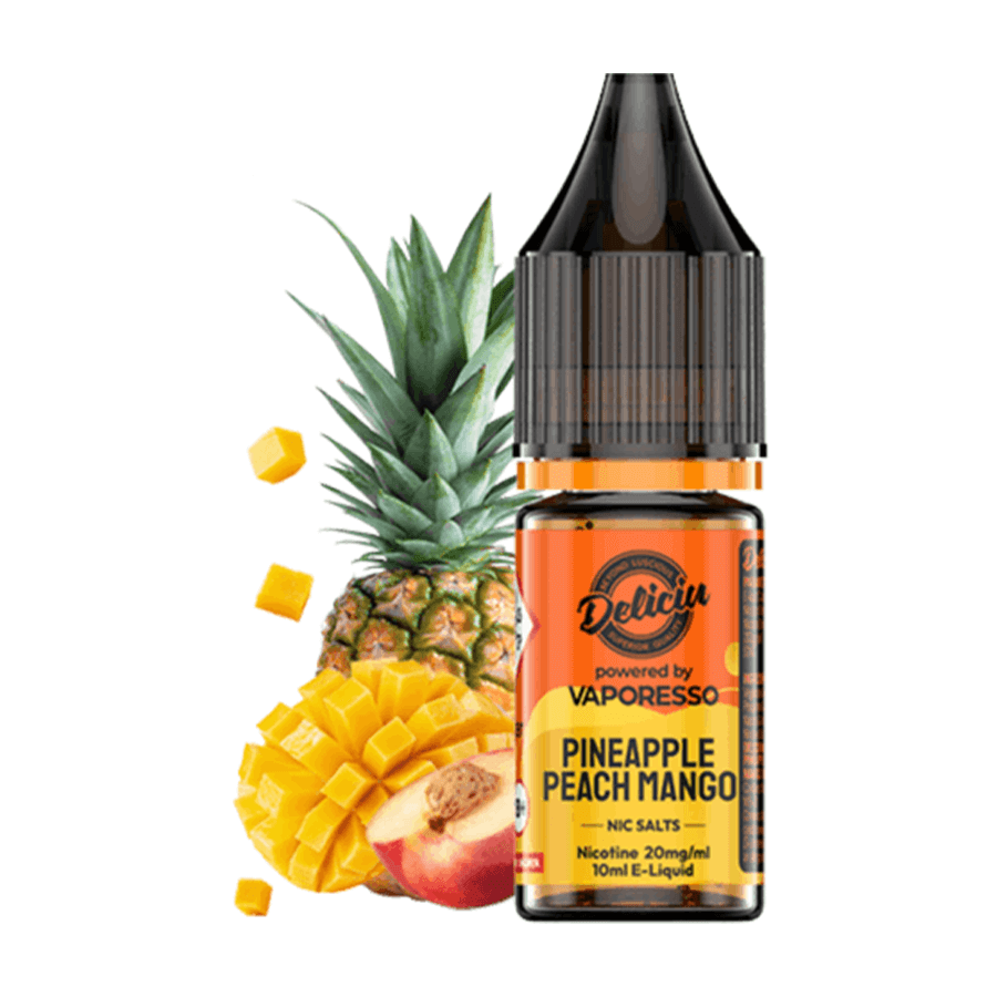 Pineapple Peach Mango Deliciu V2 E-Liquid by Vaporesso Tablites Pineapple Peach Mango Deliciu V2 E-Liquid by Vaporesso Tablites