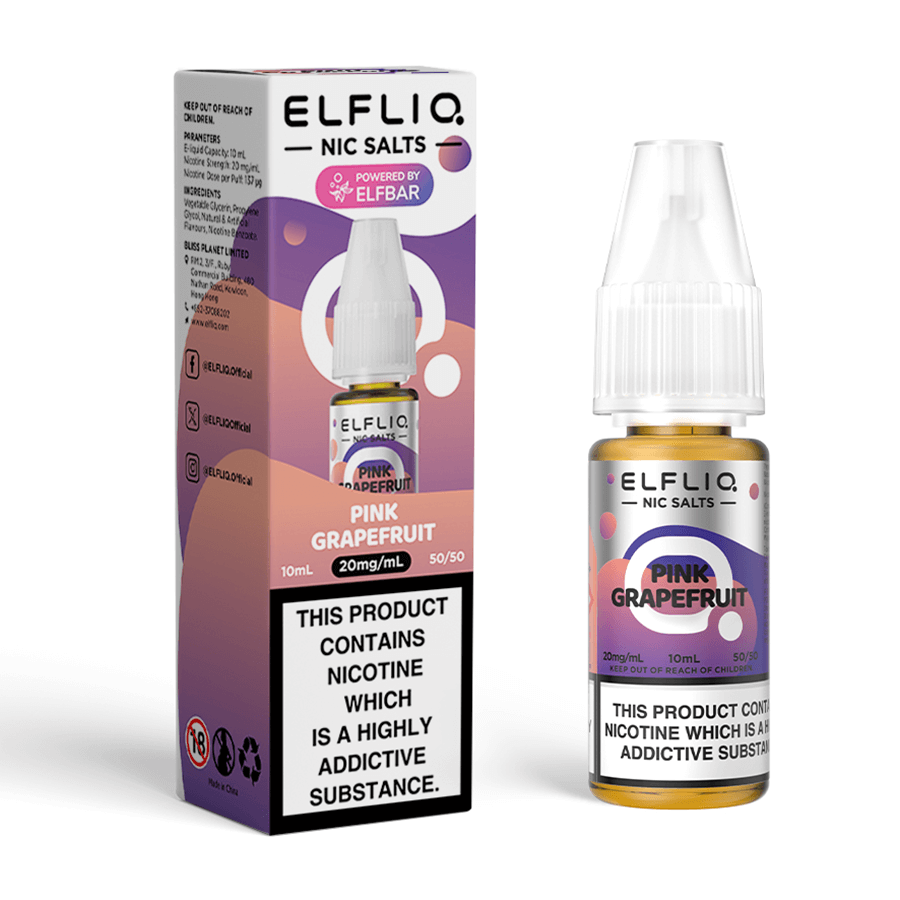 Pink Grapefruit Elfliq Vape Juice by Elf Bar - from 3 Tablites Pink Grapefruit Elfliq Vape Juice by Elf Bar - from 3 Tablites