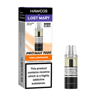 Pink Lemonade Hawcos x Lost Mary Pro Max 7000 Prefilled Pods