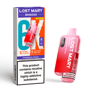 Raspberry Peach Lost Mary BM6000 Prefilled Pod Kit