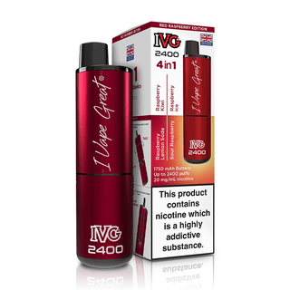 Red Raspberry Edition IVG 2400 Rechargeable Kit