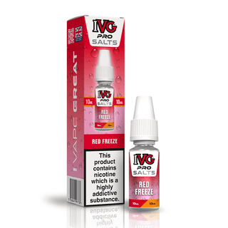 IVG Pro Salts Red Freeze 10ml nic salt e-liquid bottle and box