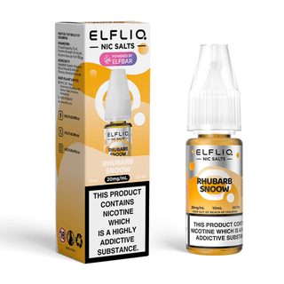 Rhubarb Snoow Elfliq Nic Salt Vape Juice by Elf Bar