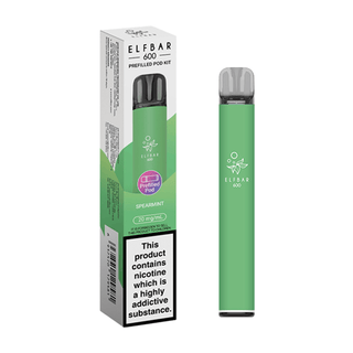 Spearmint Elf Bar 600 Prefilled Pod Kit