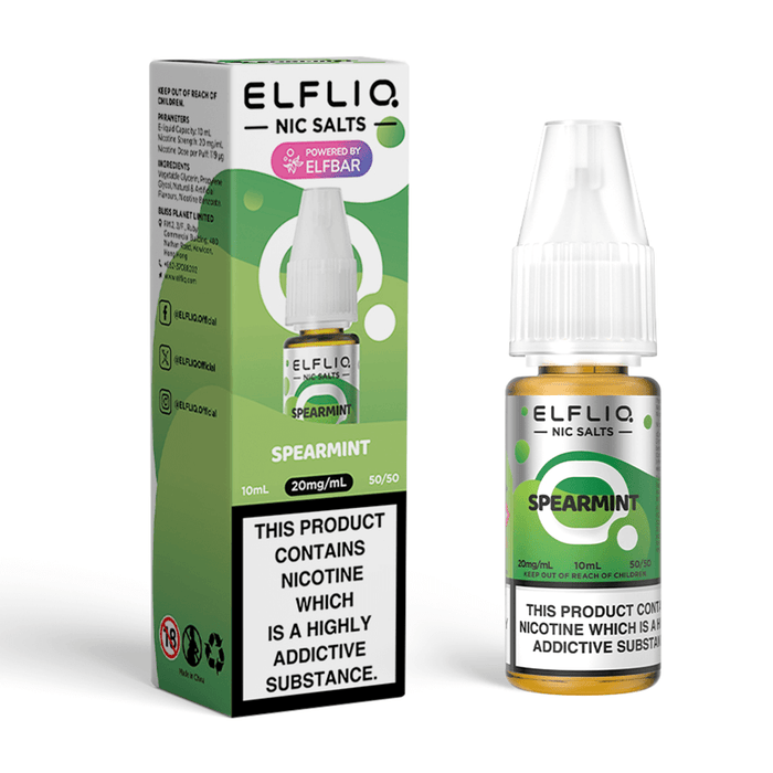 Spearmint Elfliq Vape Juice by Elf Bar - 4895258301032 - TABlites