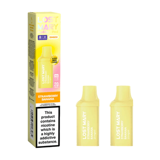 Strawberry Banana Lost Mary BM600 Prefilled Replacement Pod Refills
