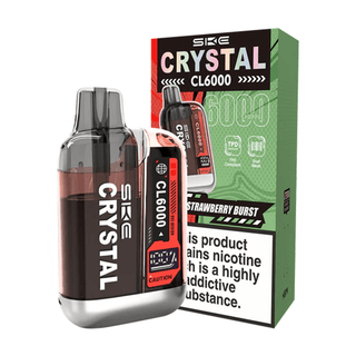 SKE Crystal CL6000 Big Puff Vape Kit - Strawberry Burst