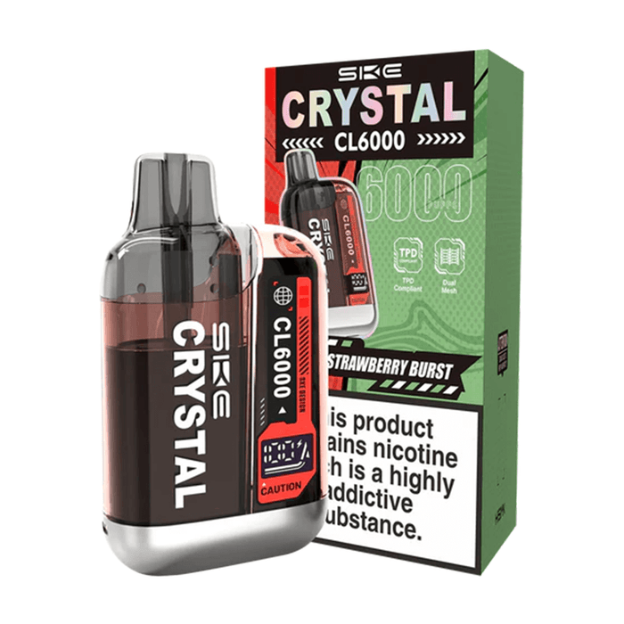 SKE Crystal CL6000 Big Puff Vape Kit - Strawberry Burst