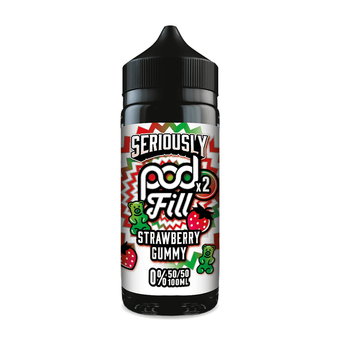 Strawberry Gummy Seriously Podfill X2 50:50 100ml by Doozy