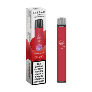 Strawberry Ice Elf Bar 600 Prefilled Pod Kit