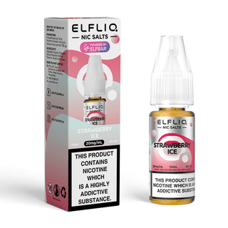 Strawberry Ice Elfliq Nic Salt Vape Juice by Elf Bar