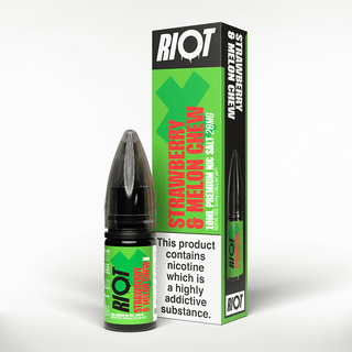 Strawberry & Melon Chew Nic Salt E-Liquid By Riot X