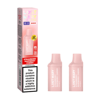 Strawberry Raspberry Cherry Lost Mary BM600 Prefilled Replacement Pod Refills