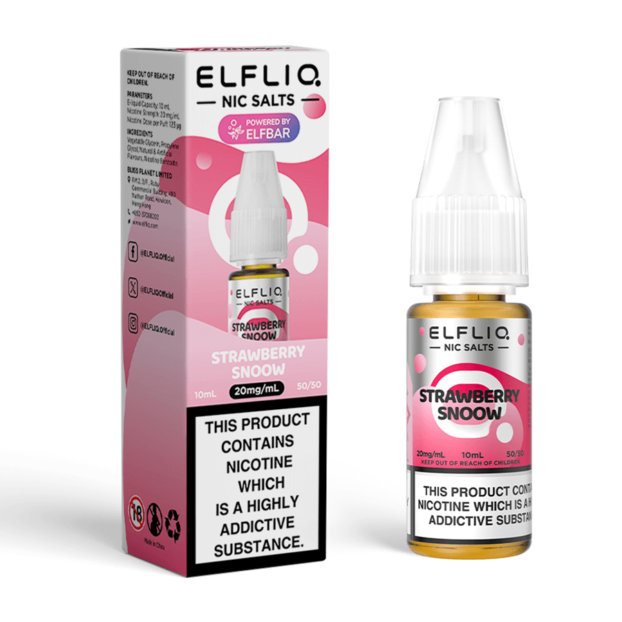Strawberry Snoow Elfliq Vape Juice by Elf Bar - from 3 Tablites Strawberry Snoow Elfliq Vape Juice by Elf Bar - from 3 Tablites